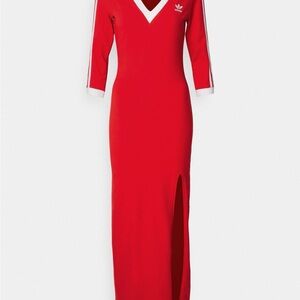 Adidas Women's Red Long Sleeve Dress